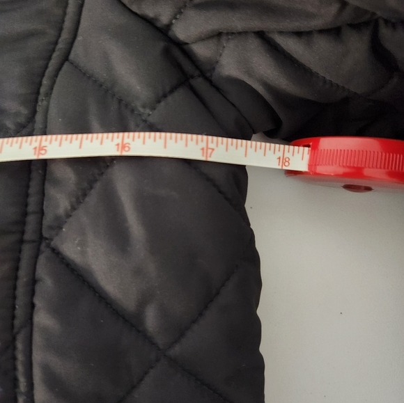 JCrew Black Quilted Jacket with Gold Accents, Size XS - Picture 8 of 11